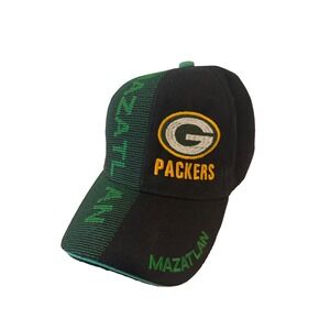 Green Bay Packers Hat Mazatlan Mexico Souvenir Cap Green Black Embroidered NFL